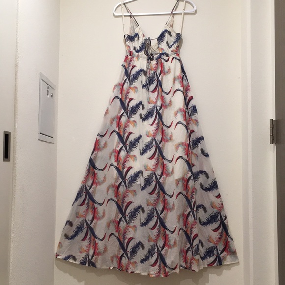 Quicksilver Tropical Feather Print Maxi Dress - Picture 3 of 15